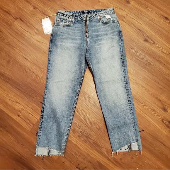 GRLFRND Renn Stitched Mid Rise Waist Jeans - Picture 5 of 8